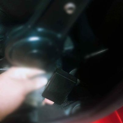 Mazda 1300 seatbelt buckel custom cover plastic push fit