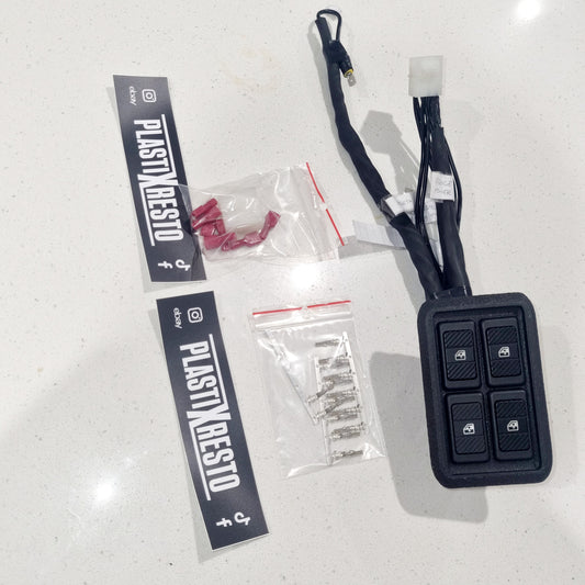 VL power window switch console with switches and loom